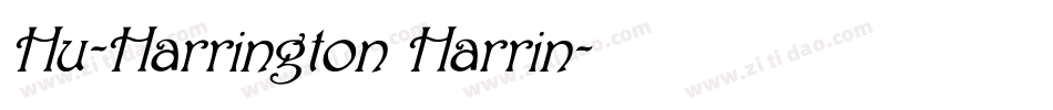 Hu-Harrington Harrin字体转换